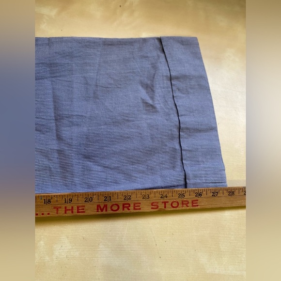 Elevenses Anthropologie Cropped Wide Leg Striped High Waist Pants Blue Size 2 - Picture 7 of 11